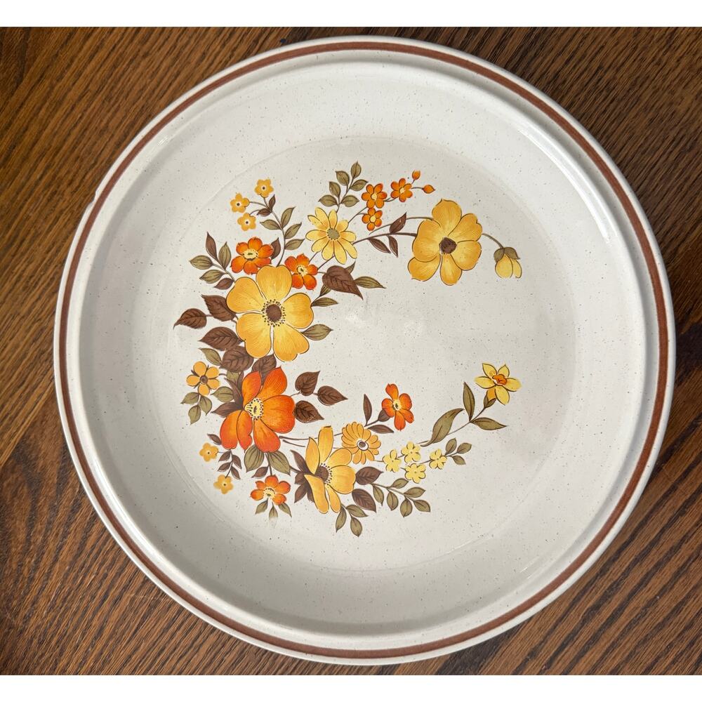 Vintage 70s Hearthside Chablis Stoneware Plate Set - Picture 7 of 15